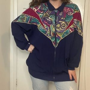 Vintage blue/patterned jacket